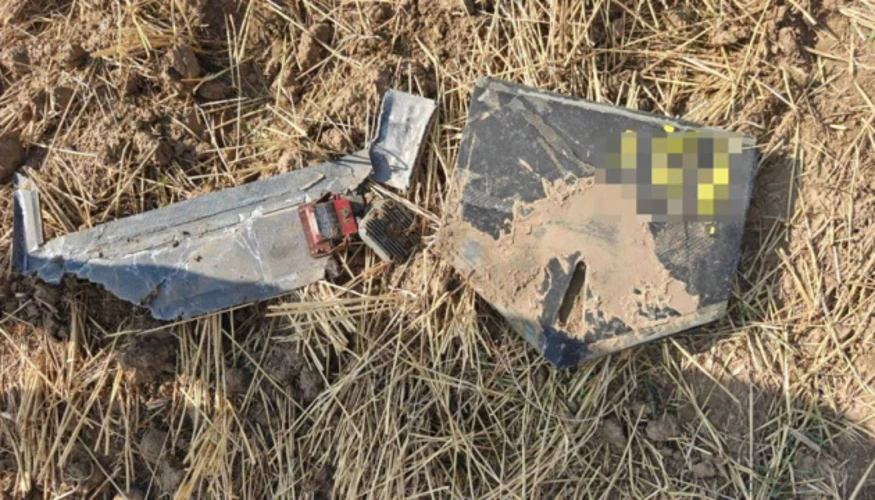 Місце виявлення уламків російського безпілотника «Герань-2» у Кагульському районі Молдови (фото: Point)