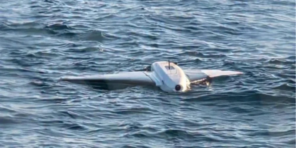 Район газового проєкту Neptun Deep у Чорному морі після контрольованого підриву двох дронів «Гербера»