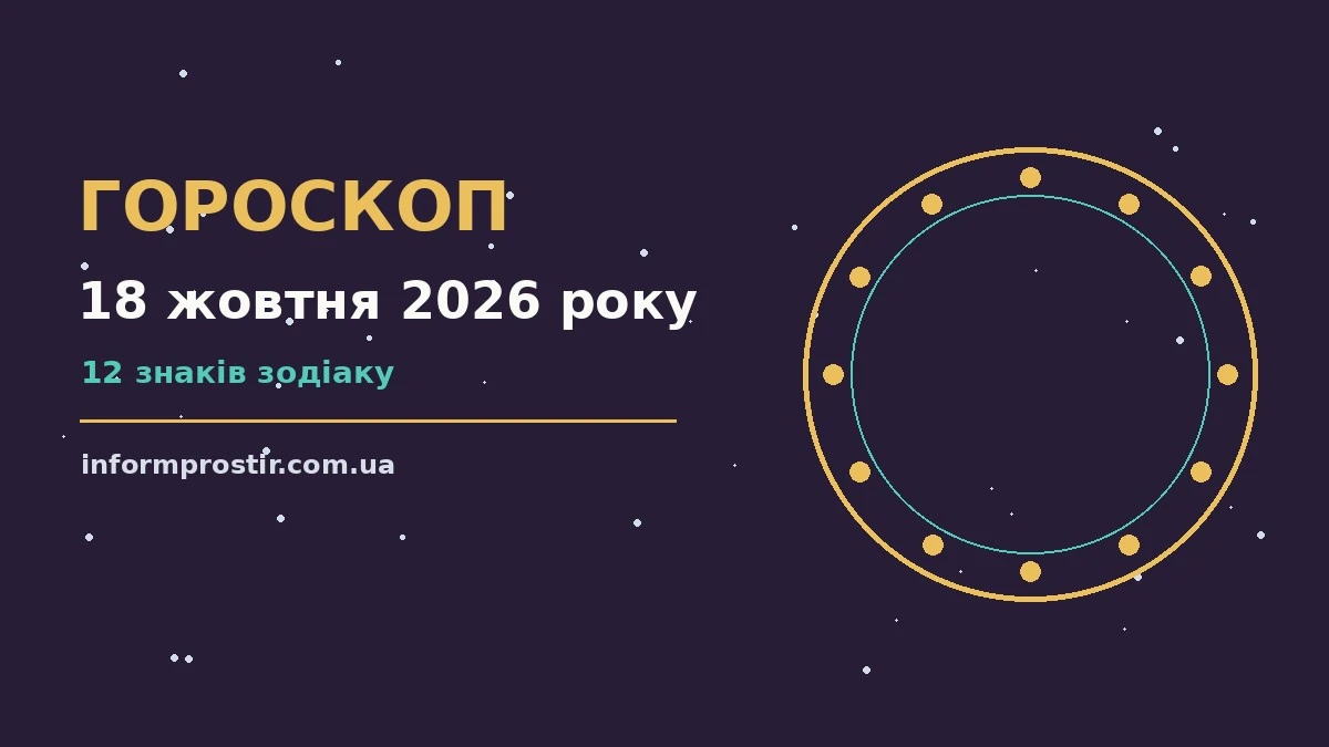 Гороскоп на 18 жовтня 2026 року: рішення та підказки дня для нових справ і розмов